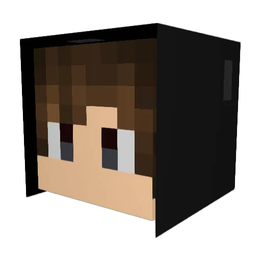 fufu0130 Minecraft avatar head, 3D render