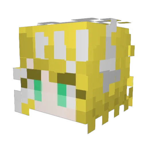 fufuu05 Minecraft avatar head, 3D render