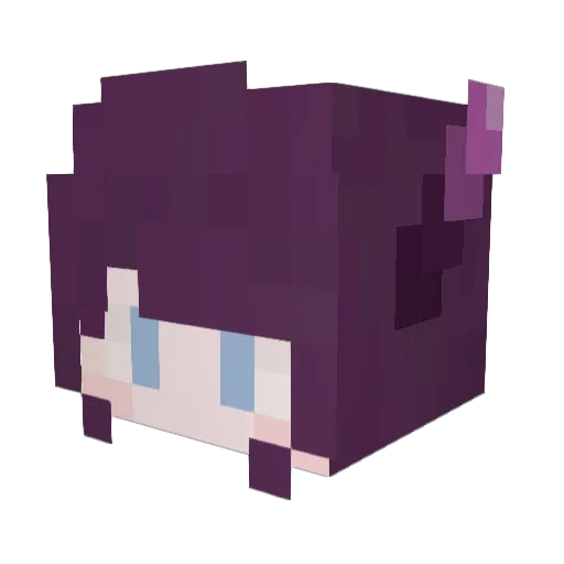 fuga7489 Minecraft avatar head, 3D render