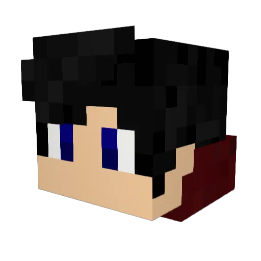fugi256 Minecraft avatar head, 3D render