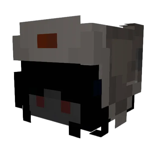 fugis Minecraft avatar head, 3D render