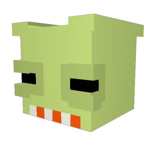 fuglerpeanut Minecraft avatar head, 3D render