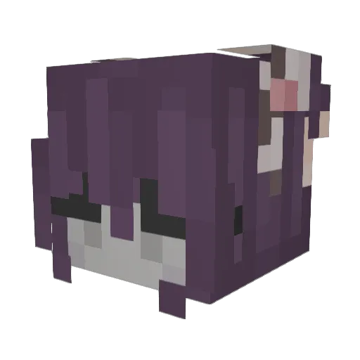 fuhhhhhhhhh Minecraft avatar head, 3D render