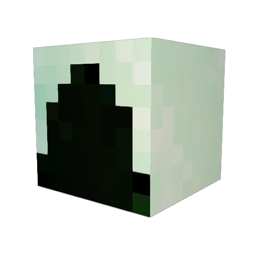 fuiou Minecraft avatar head, 3D render