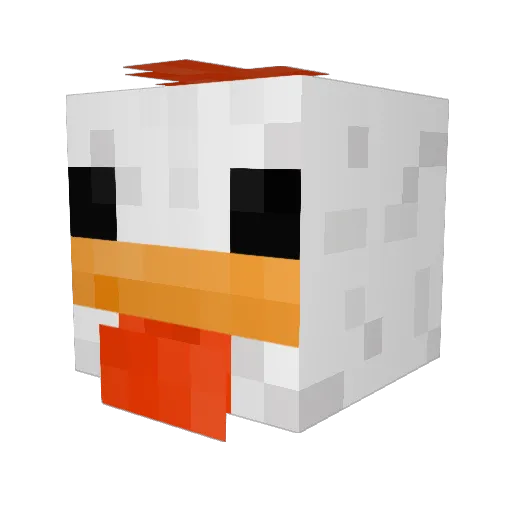 fuji720p Minecraft avatar head, 3D render