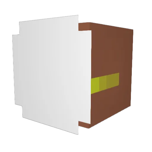 fujiida Minecraft avatar head, 3D render