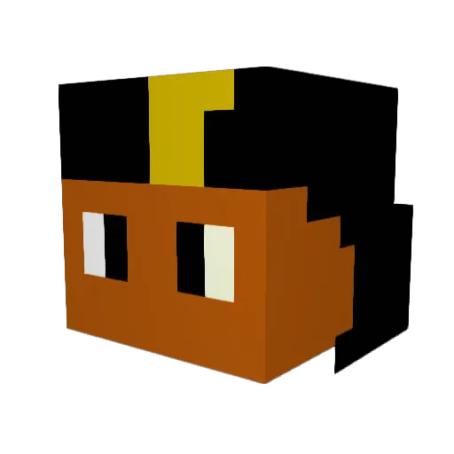 fujimaru_siori Minecraft avatar head, 3D render