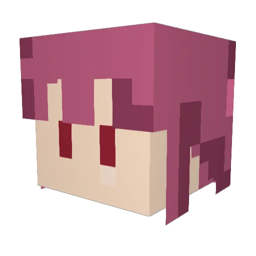 fujitaka38 Minecraft avatar head, 3D render