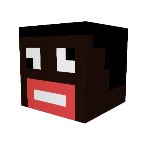 fukt Minecraft avatar head, 3D render