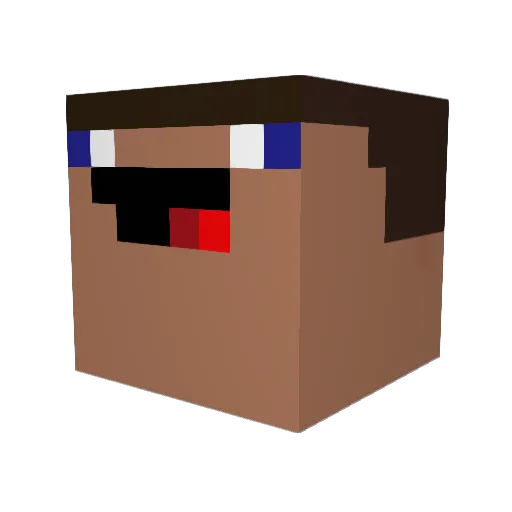 fulafarbrorn Minecraft avatar head, 3D render