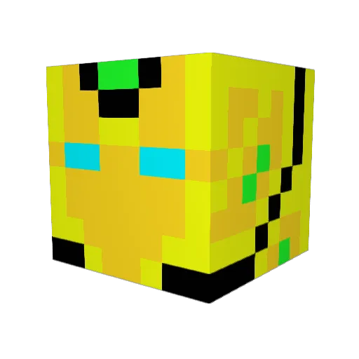 fulatus Minecraft avatar head, 3D render