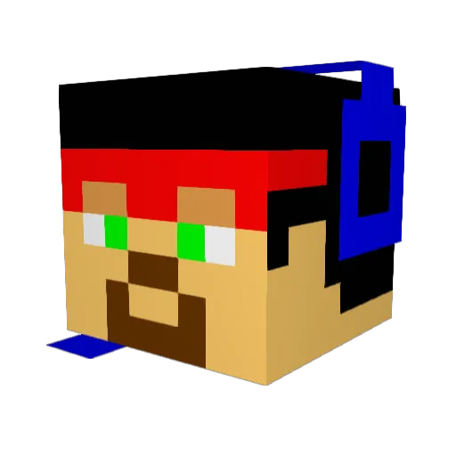 fulhamfulham Minecraft avatar head, 3D render