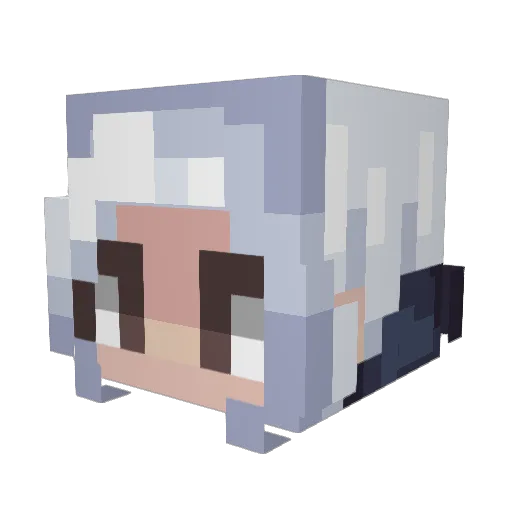 fullautomaxx02 Minecraft avatar head, 3D render