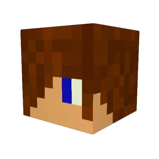 fullbuster_534 Minecraft avatar head, 3D render