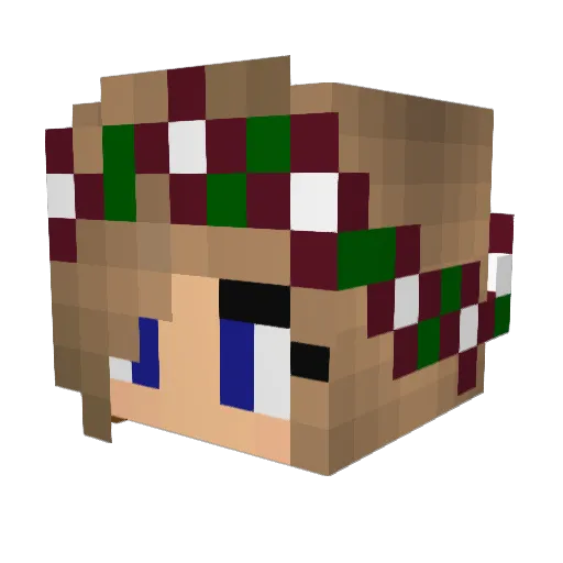 fullmetal418 Minecraft avatar head, 3D render