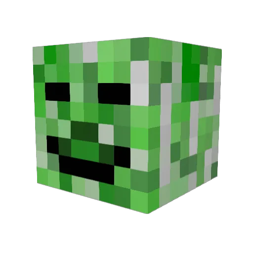 fullmontague Minecraft avatar head, 3D render