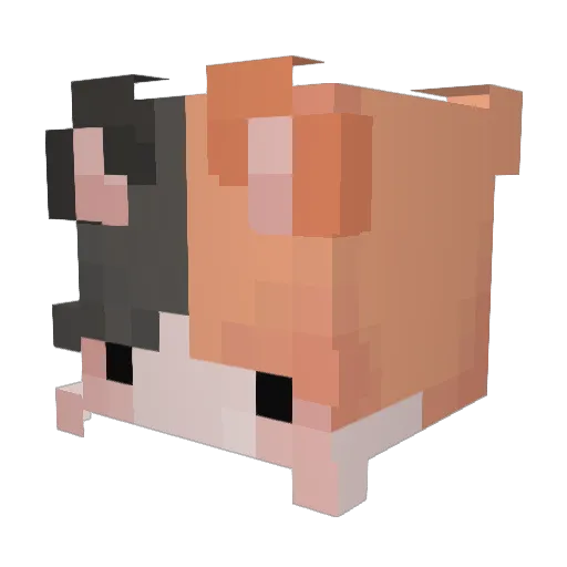 fullmoon2 Minecraft avatar head, 3D render