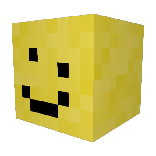fullmooncake Minecraft avatar head, 3D render