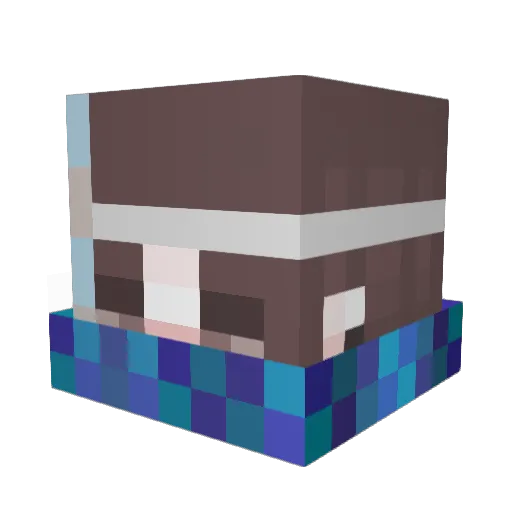 fumi_dayoooooooo Minecraft avatar head, 3D render