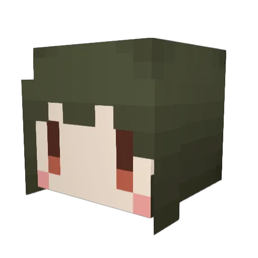 fumiyan2000 Minecraft avatar head, 3D render