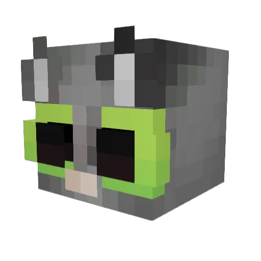 fumpkin1400 Minecraft avatar head, 3D render