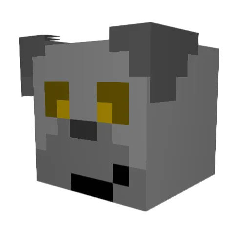 fun2099 Minecraft avatar head, 3D render