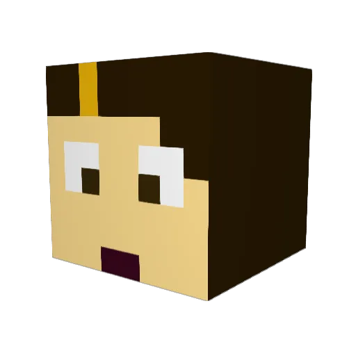 fundayjinx Minecraft avatar head, 3D render