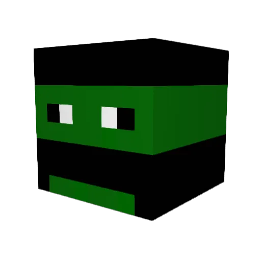 fundood2 Minecraft avatar head, 3D render