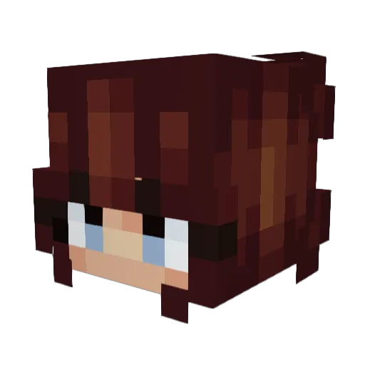 funfoxgames Minecraft avatar head, 3D render