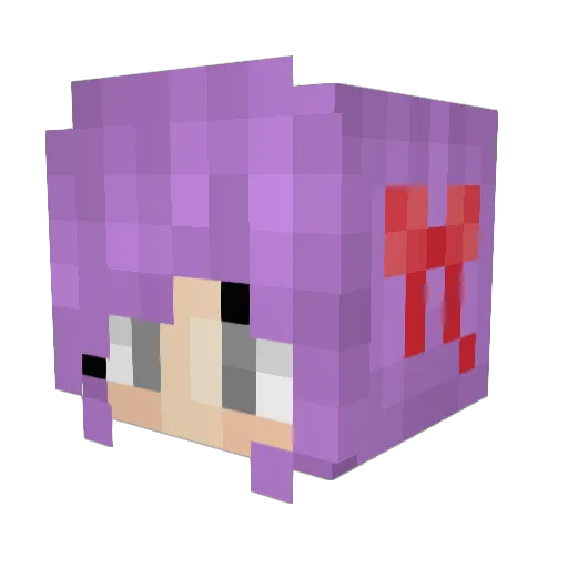funghoul Minecraft avatar head, 3D render