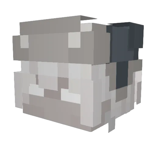 fungusCLARK_ca Minecraft avatar head, 3D render