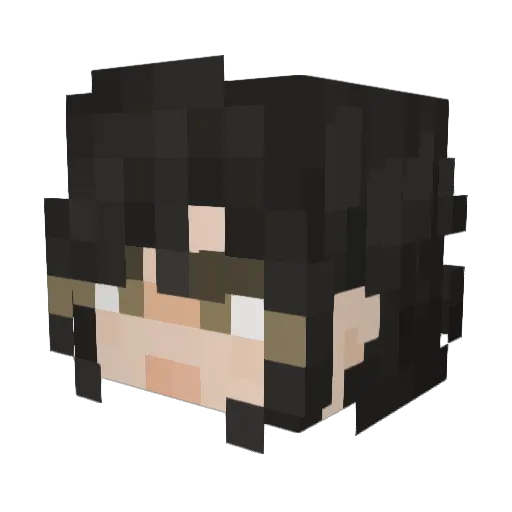 fungusfeaster Minecraft avatar head, 3D render