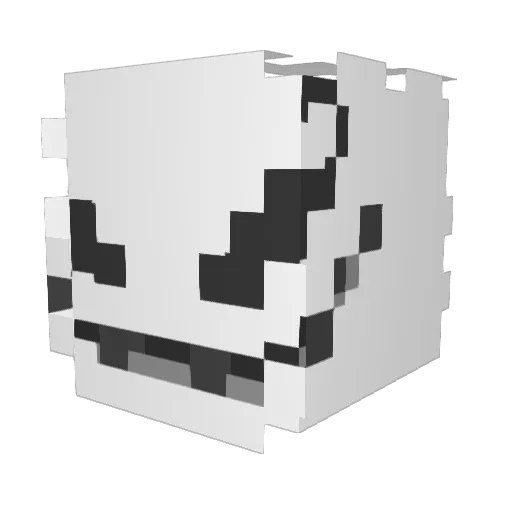 funierx Minecraft avatar head, 3D render