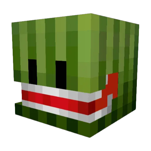 funiquis Minecraft avatar head, 3D render