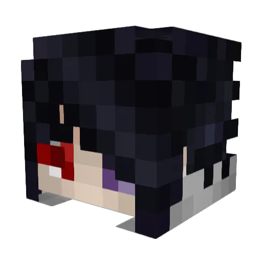 funitu Minecraft avatar head, 3D render