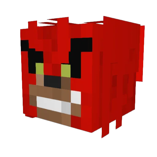funkemonkeLEL Minecraft avatar head, 3D render