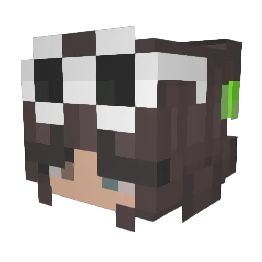 funkiava Minecraft avatar head, 3D render