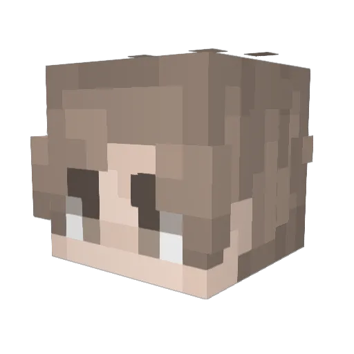 funkiiiy Minecraft avatar head, 3D render