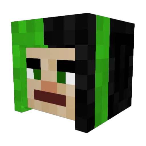 funkrat8 Minecraft avatar head, 3D render