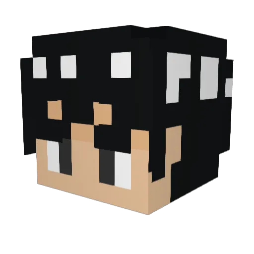 funky_slime Minecraft avatar head, 3D render