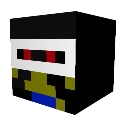 funkybadger123 Minecraft avatar head, 3D render