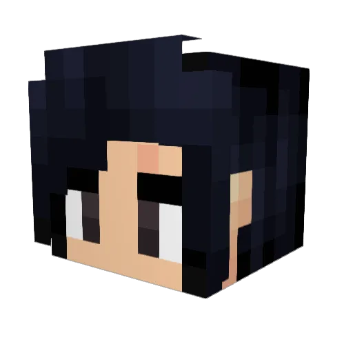 funkymae Minecraft avatar head, 3D render
