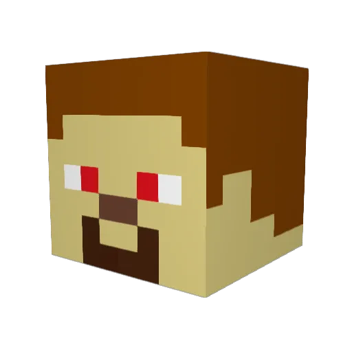 funkymunkyboy Minecraft avatar head, 3D render