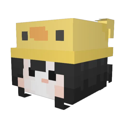 funnimonky Minecraft avatar head, 3D render