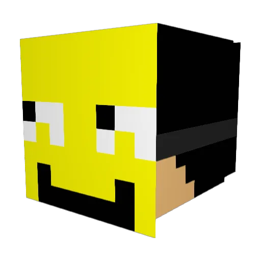 funny23326 Minecraft avatar head, 3D render
