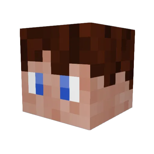 funnyRunners Minecraft avatar head, 3D render