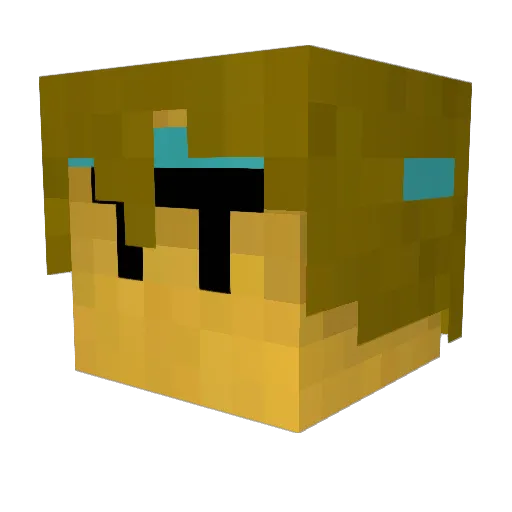 funnyfranky Minecraft avatar head, 3D render