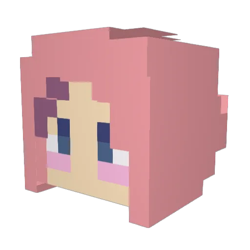 funnyhaha347 Minecraft avatar head, 3D render