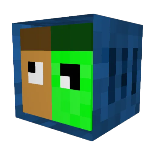 funnymonkey821 Minecraft avatar head, 3D render