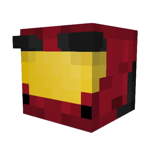 funnynameright Minecraft avatar head, 3D render